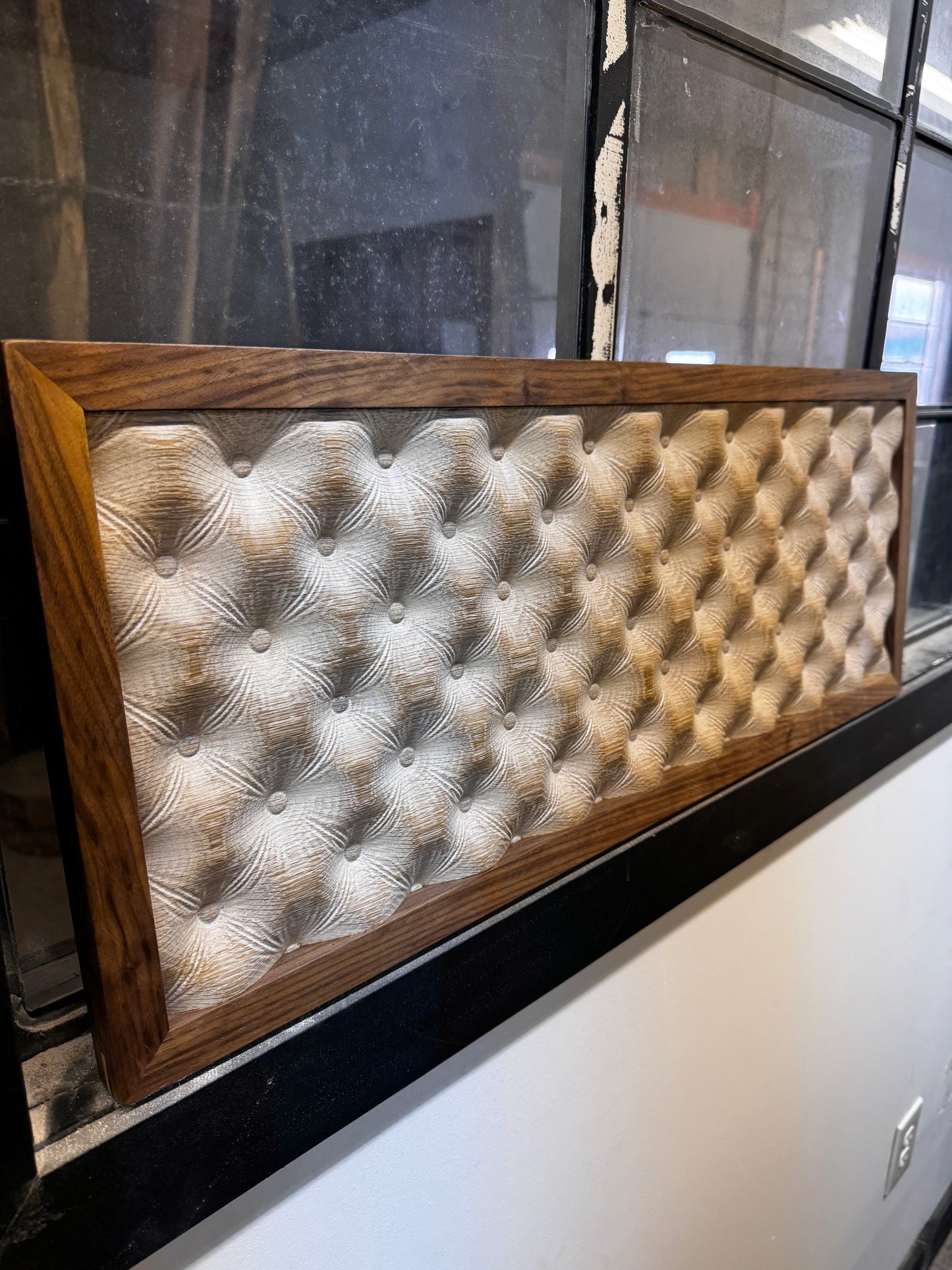 Tufted Wall Art - White Oak & Walnut