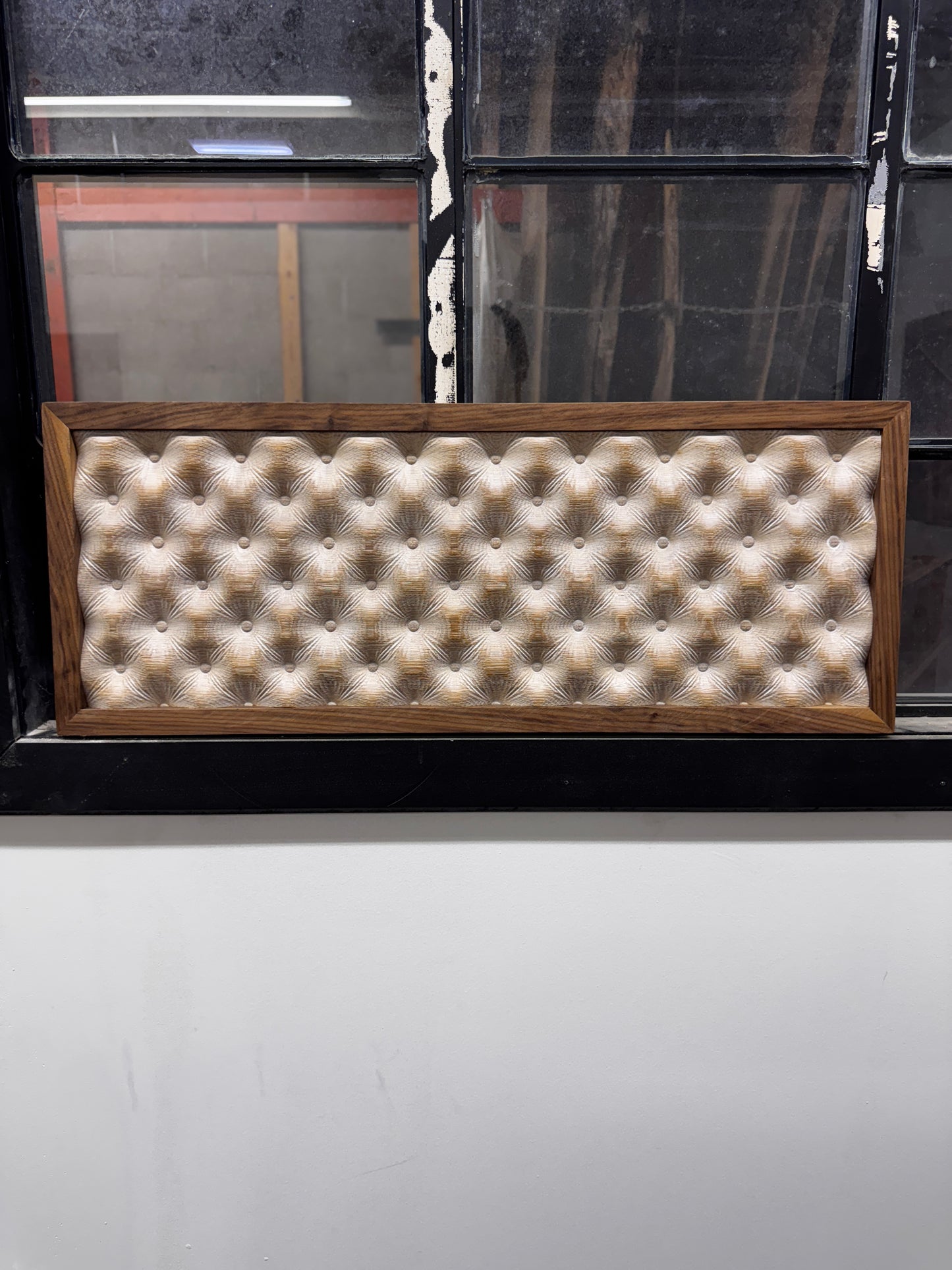 Tufted Wall Art - White Oak & Walnut