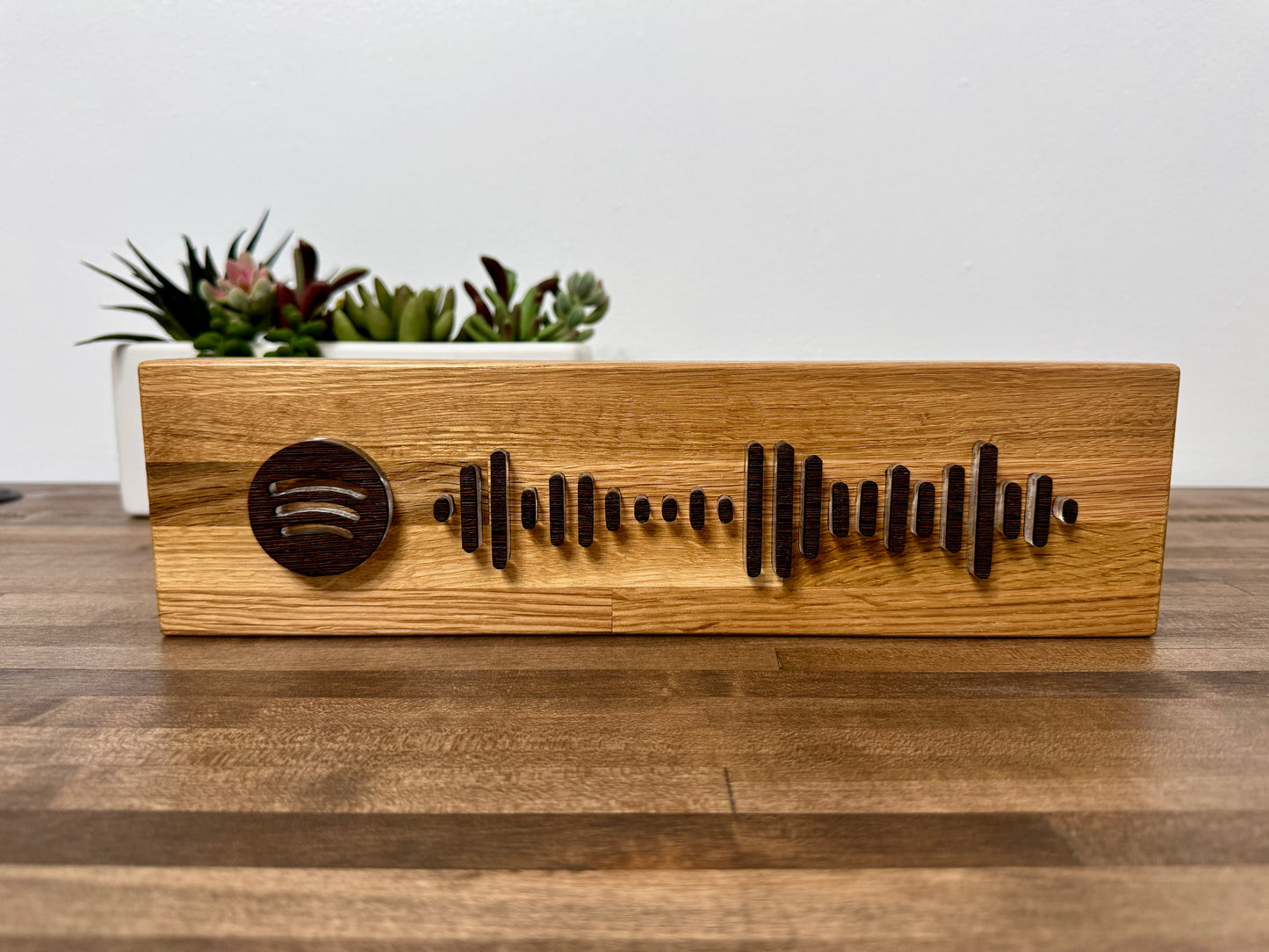 Custom Spotify Code Butcher Block Display | Mother's Day Gift | Personalized Song Plaque | Floating Acrylic Music Code