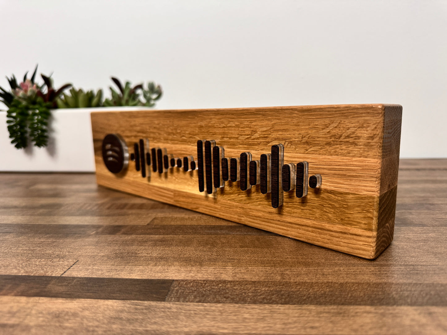 Custom Spotify Code Butcher Block Display | Mother's Day Gift | Personalized Song Plaque | Floating Acrylic Music Code