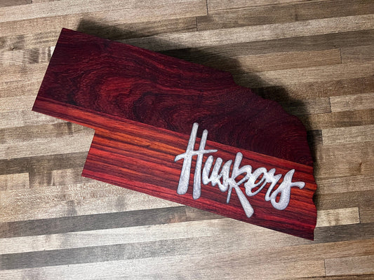 Nebraska Cornhusker Cutting / Charcuterie Board - Officially Licensed - 14.5" x 6.75"