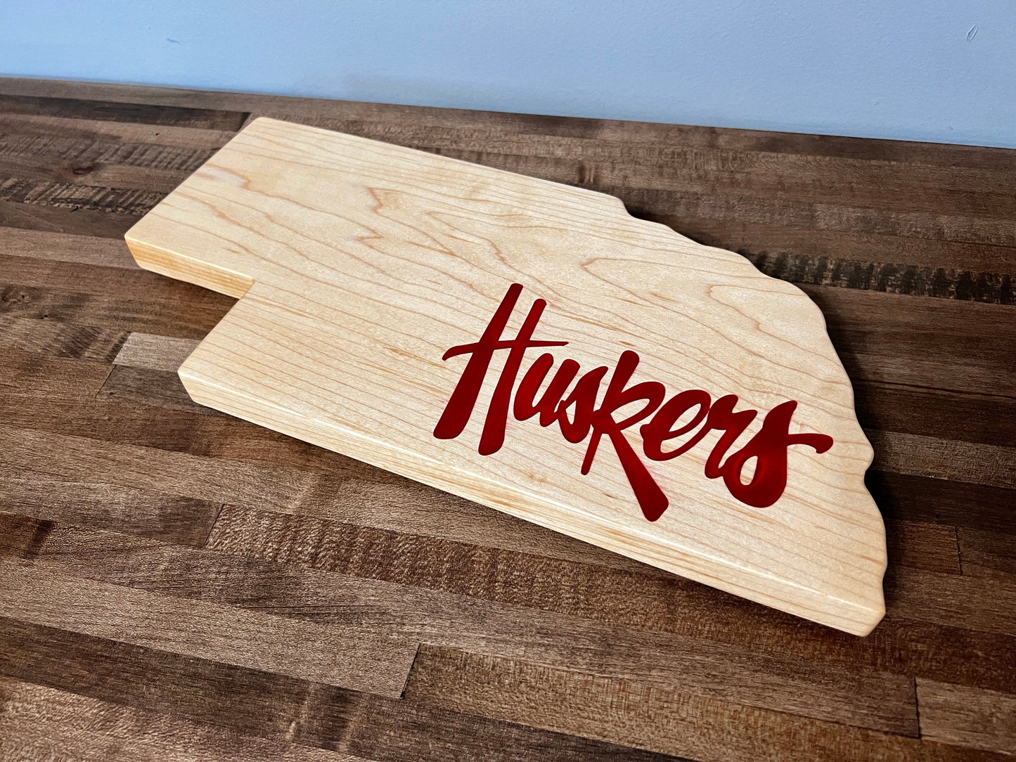 Nebraska Cornhusker Cutting / Charcuterie Board - Officially Licensed - 14.5" x 6.75"