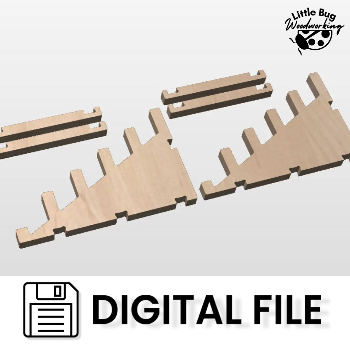 Five Cutting Board Display Stand / CNC File - DIGITAL FILE