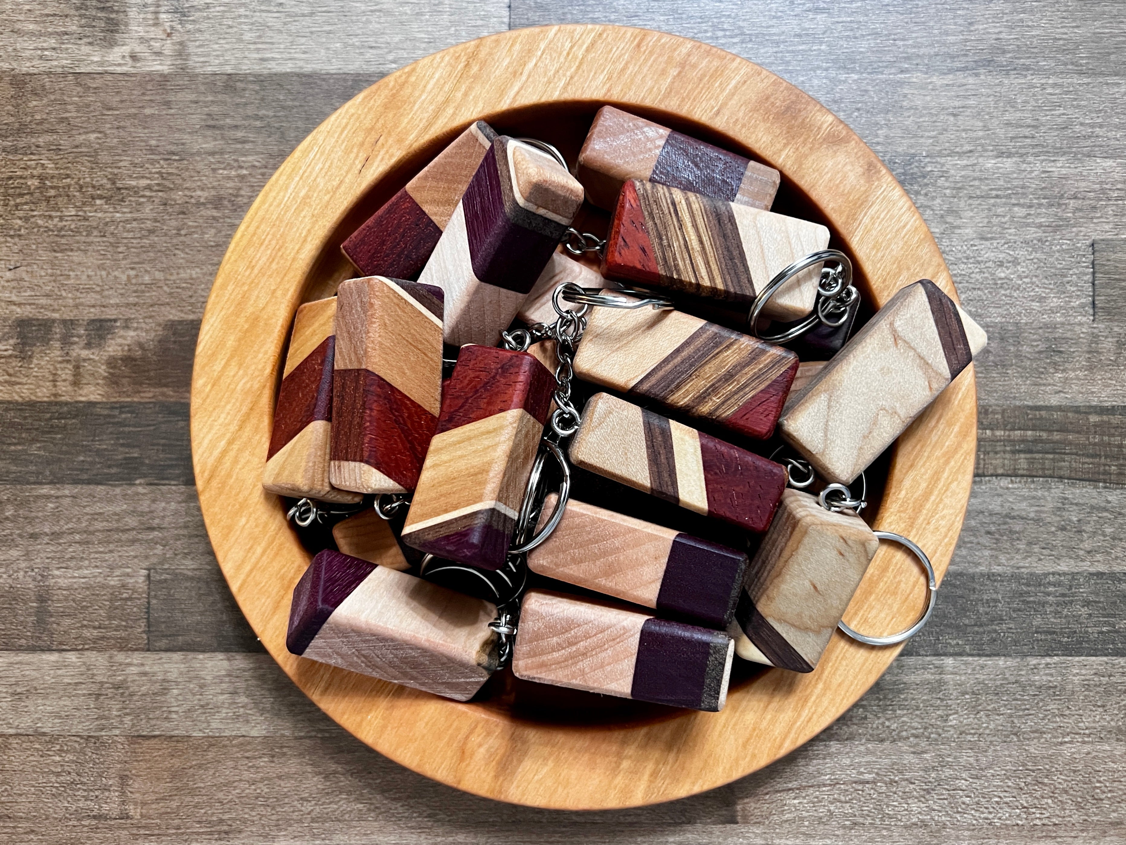 Singular Keychains Hardwood Keychains – LittleBugWoodworking