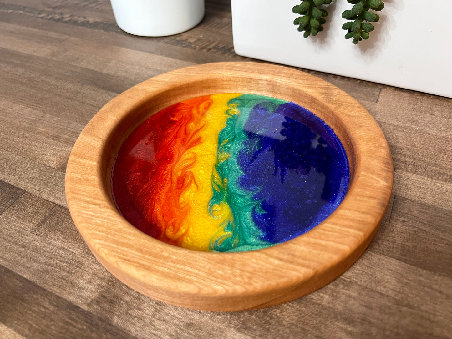 🌈 PRIDE: Rainbow Cherry Catch-All Dish