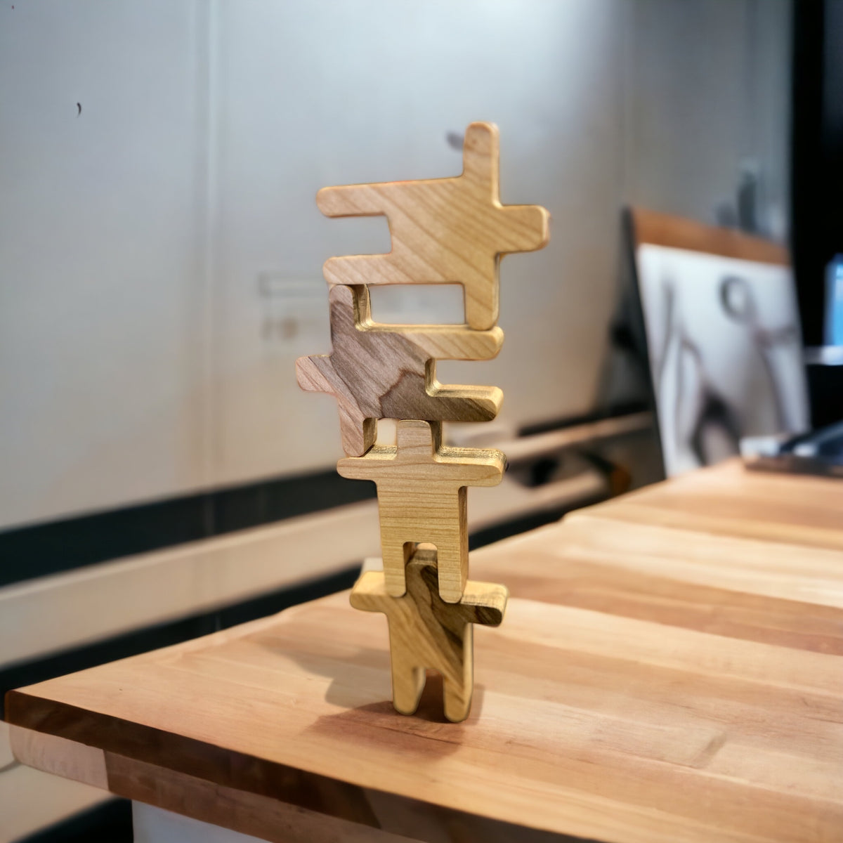 Stacking Figure Block Stacking Figures (qty 8) – LittleBugWoodworking
