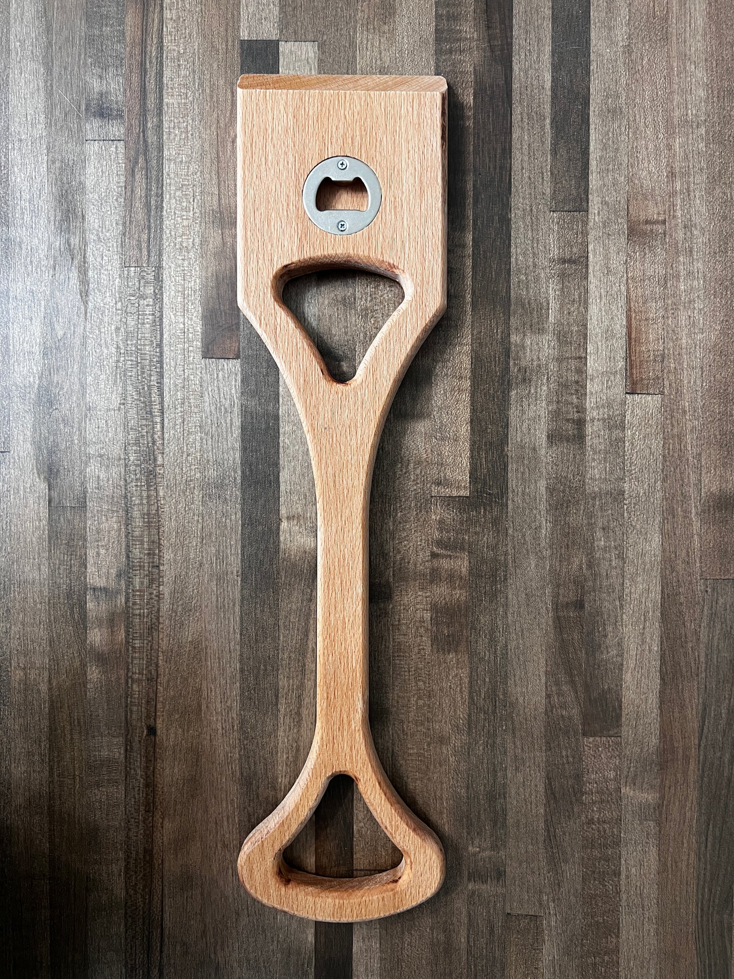 Wooden Grill Scraper with Bottle Opener