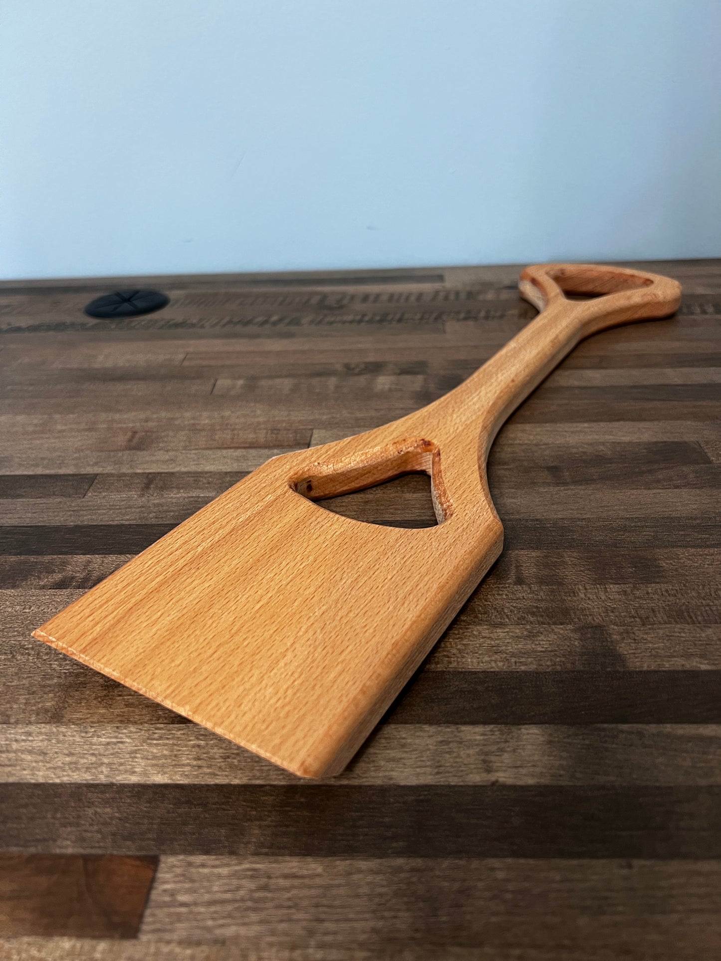 Wooden Grill Scraper with Bottle Opener