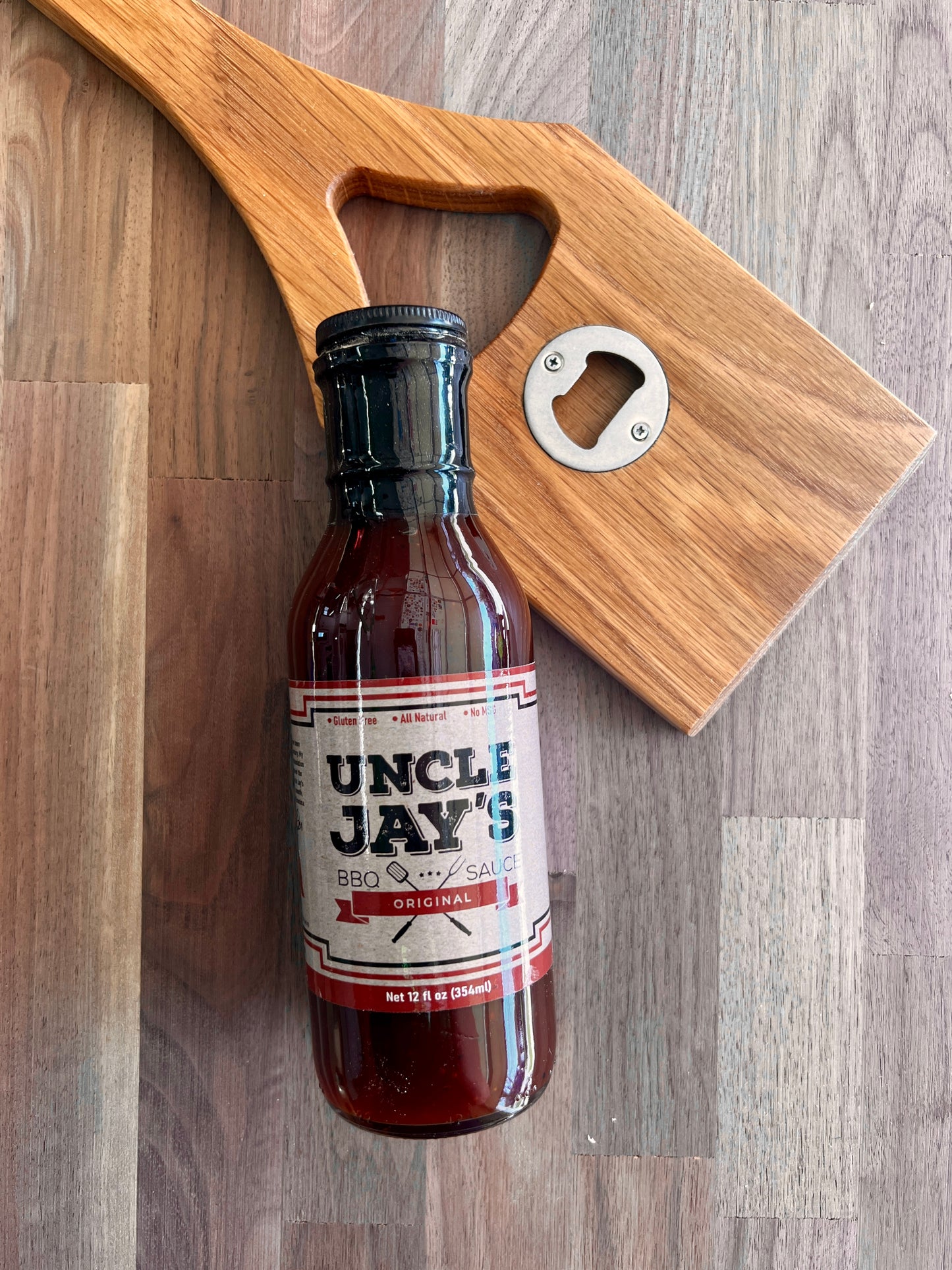 BBQ Lover's Bundle - Hardwood Grill Scraper & Uncle Jay's BBQ Sauce